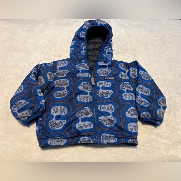 Patagonia Kids Blue Animal Patterned Jacket